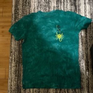 PacSun Turquoise Tee with Yellow Scorpion